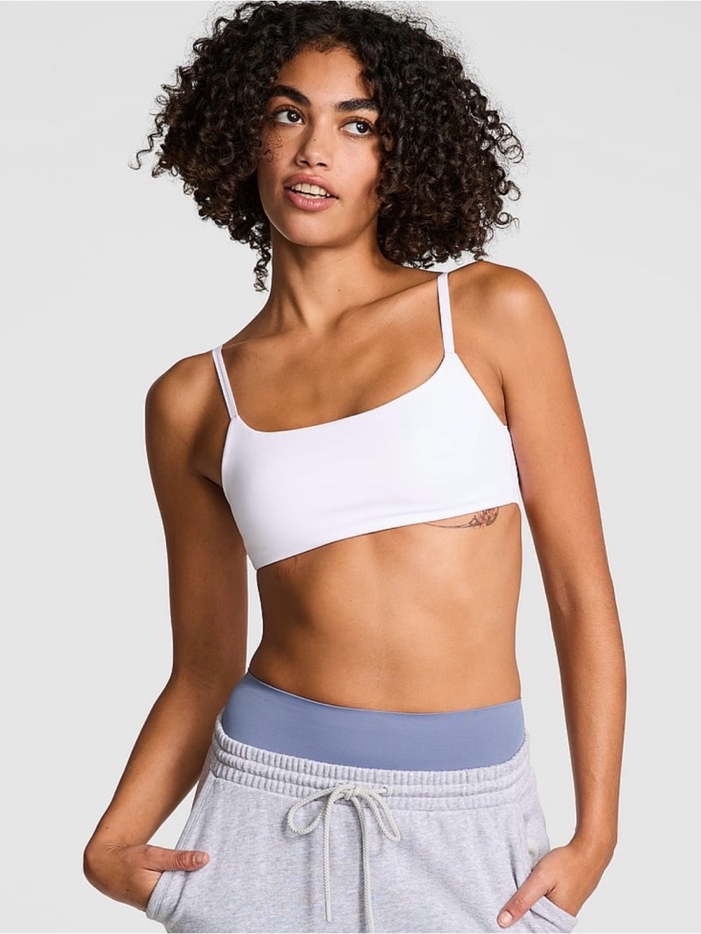 PINK Relay Square-Neck Sports Bra